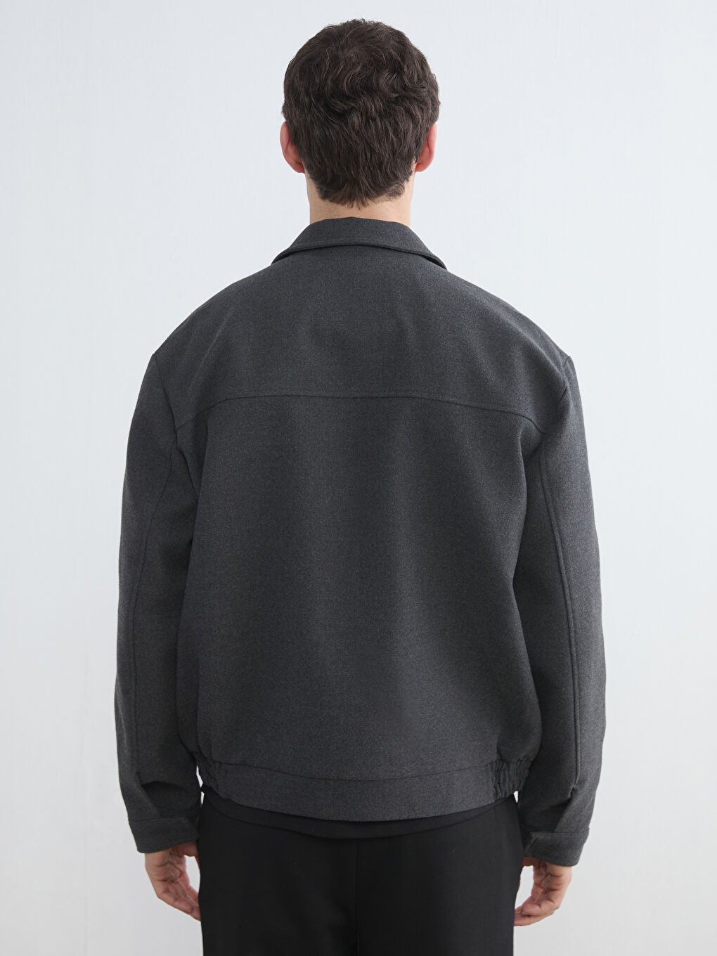 معطف انثراسايت / رمادي داكن رجل-6