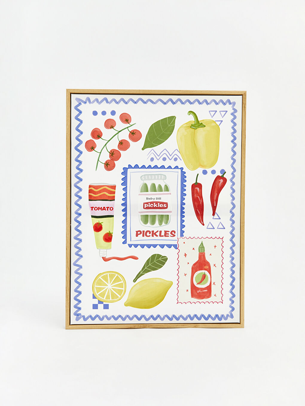 Karışık Baskılı Ahşap Çerçeve-1