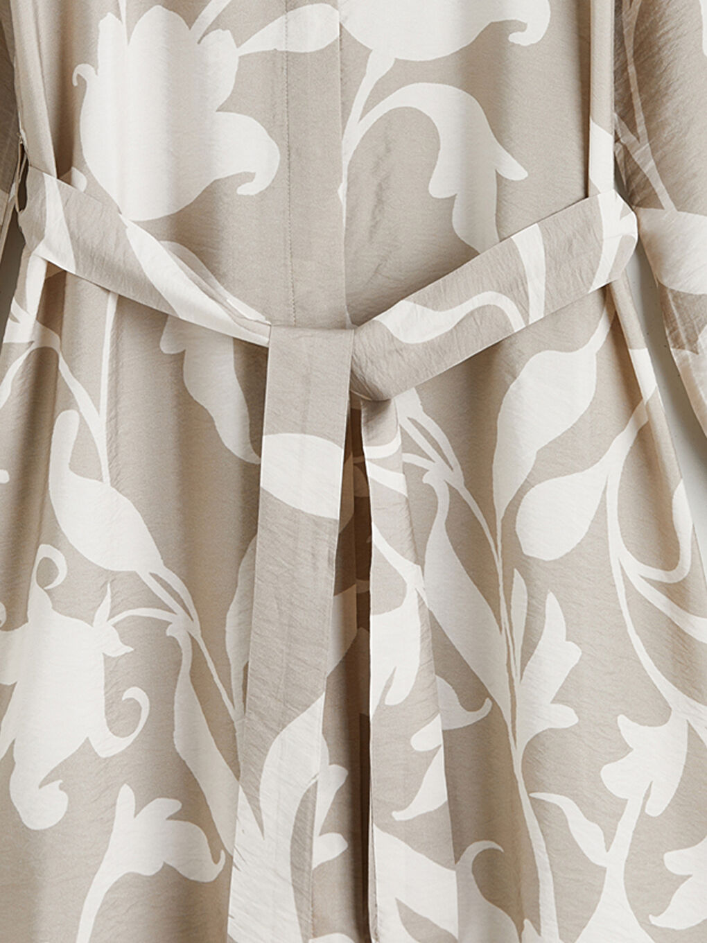 Kahverengi Desenli Kadın Gömlek Tunik	-5