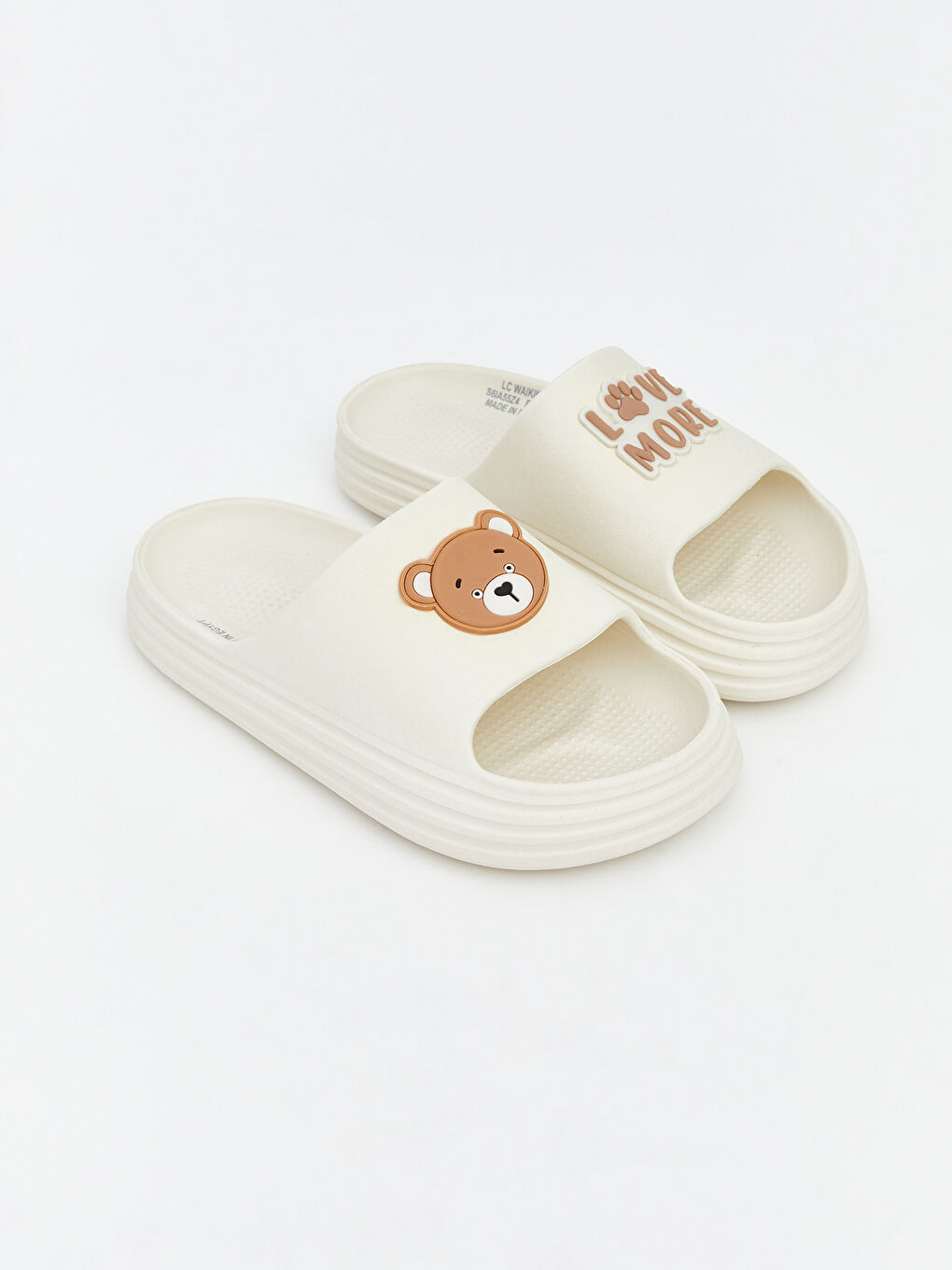 Bear Printed Girls' Slider