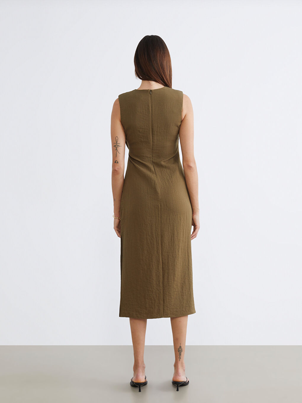 Rochie KAKI Femeie-3