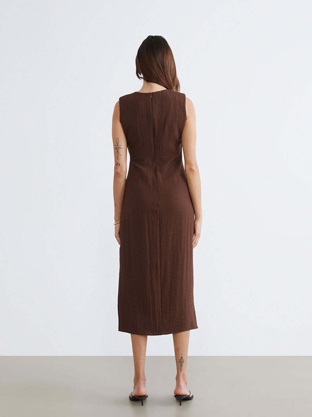 Γυναίκα ΚΑΦΕ Φόρεμα-3