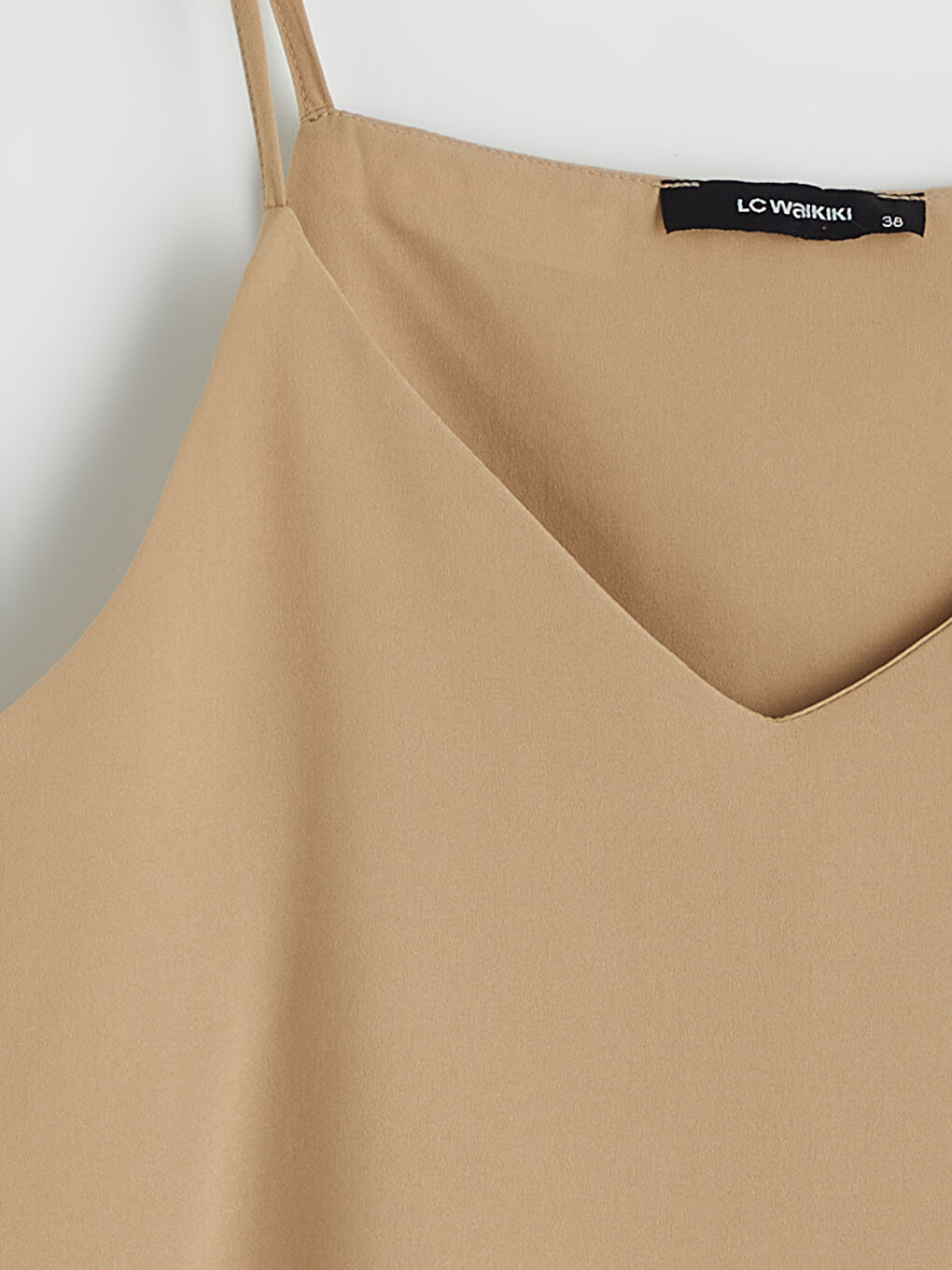 Haki V Yaka Askılı Bluz-5