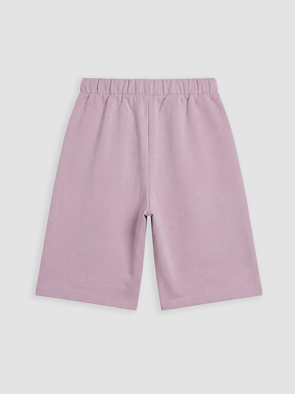 Lila Beli Lastikli Kız Çocuk Şort-1