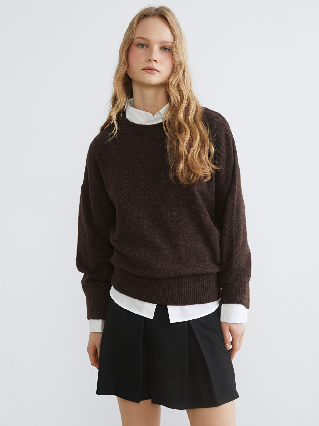 Women's Crew Neck Knit Sweater