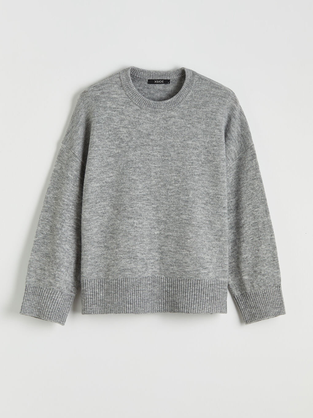 Women's Crew Neck Knit Sweater-4