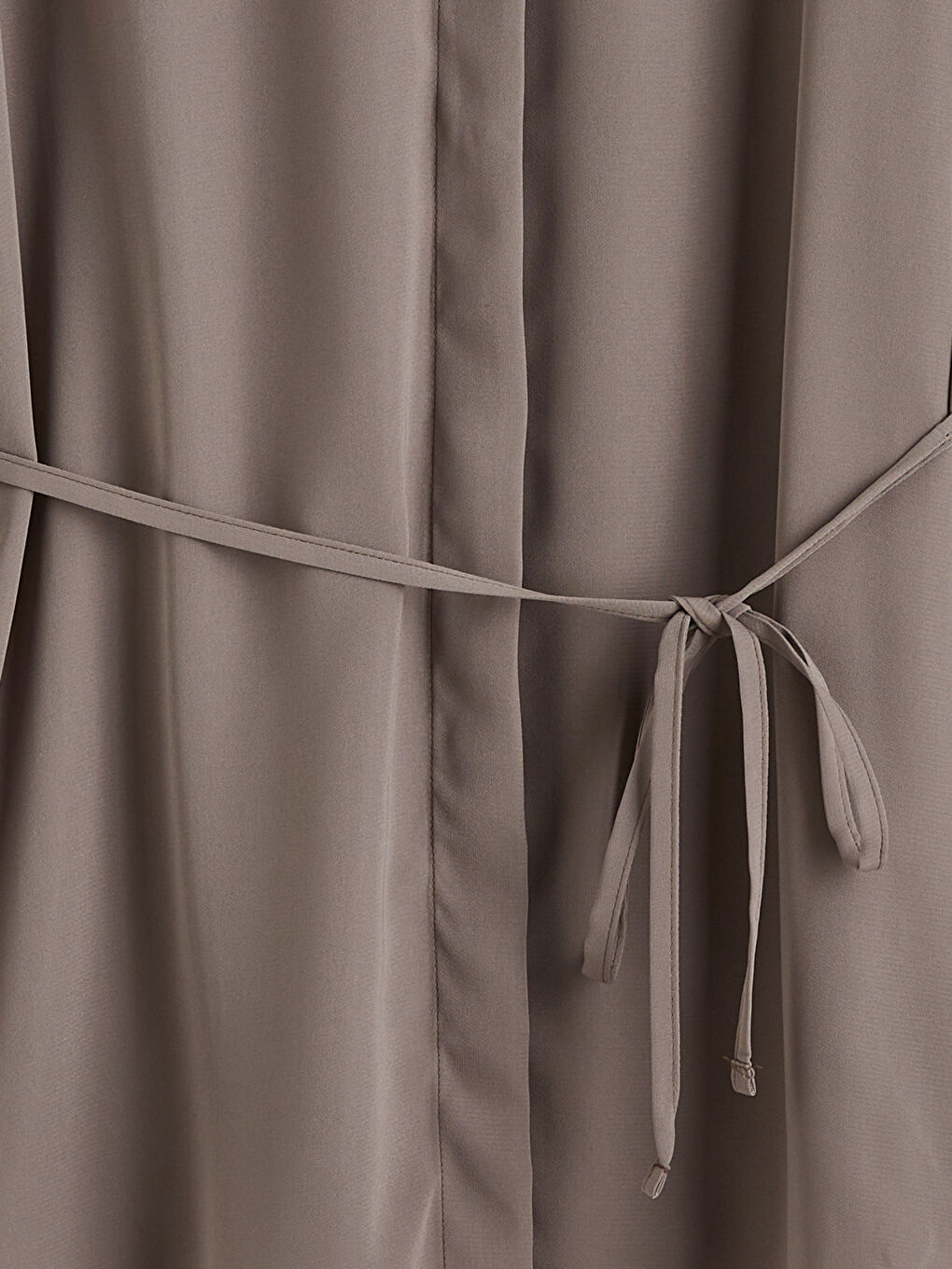 Kahverengi Beli Kuşaklı Kadın Gömlek Tunik-5