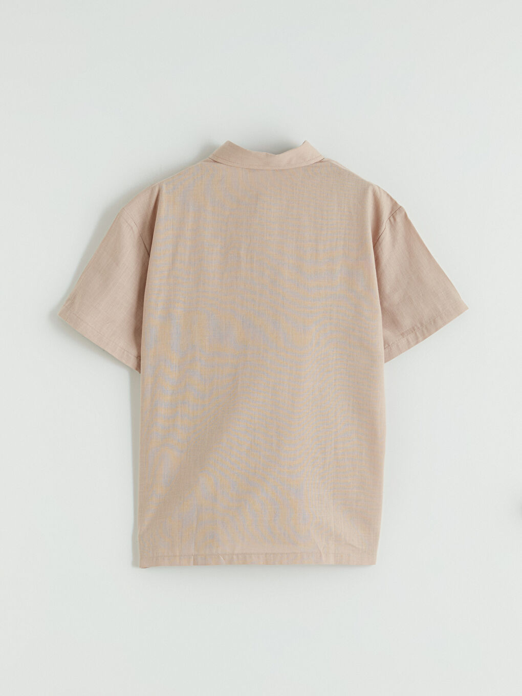 Kahverengi Basic Kısa Kollu Erkek Çocuk Gömlek-2