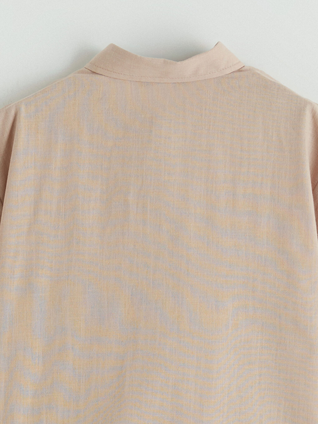 Kahverengi Basic Kısa Kollu Erkek Çocuk Gömlek-3