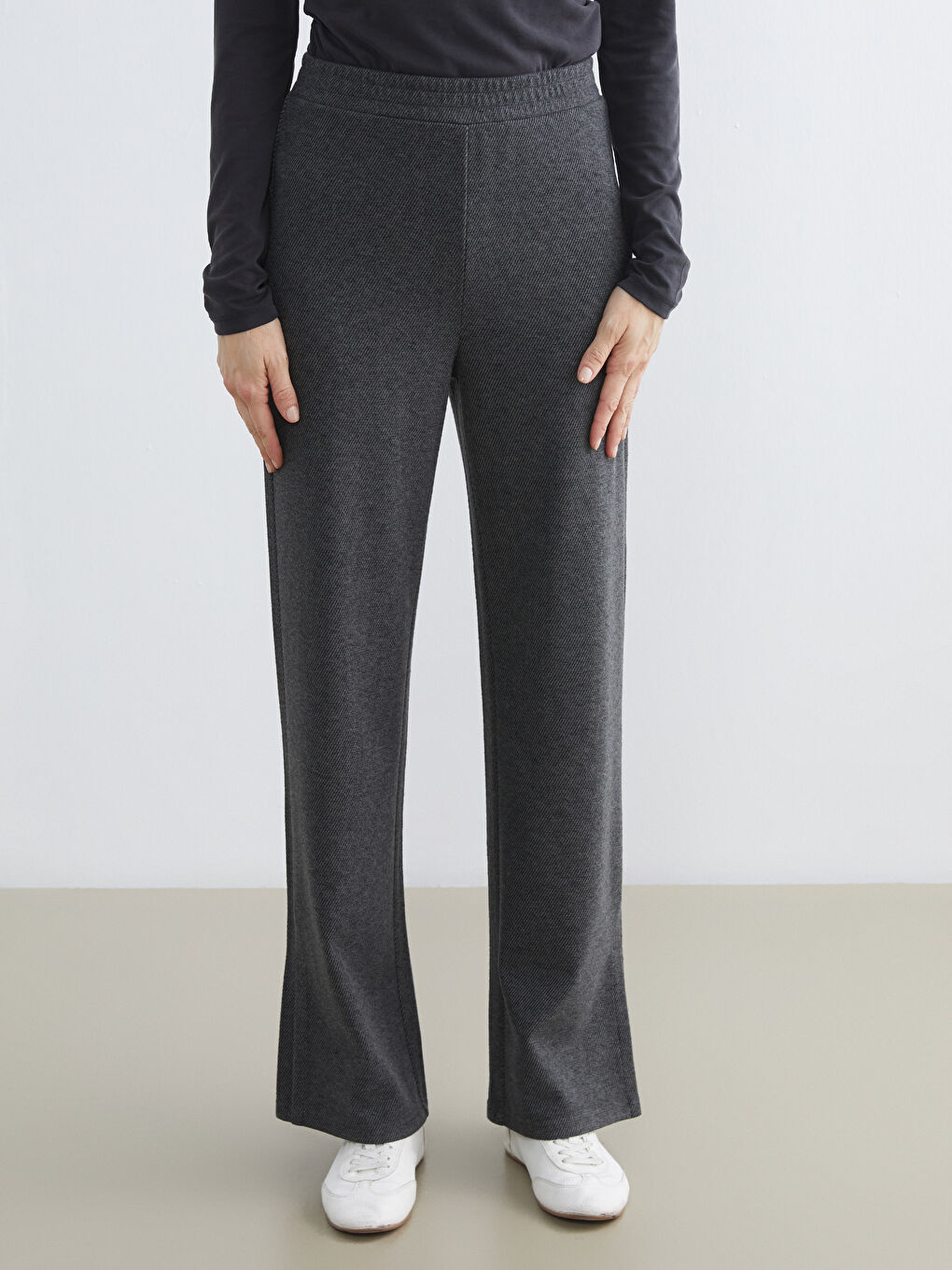 Women's Joggers with Elastic Waistband-1