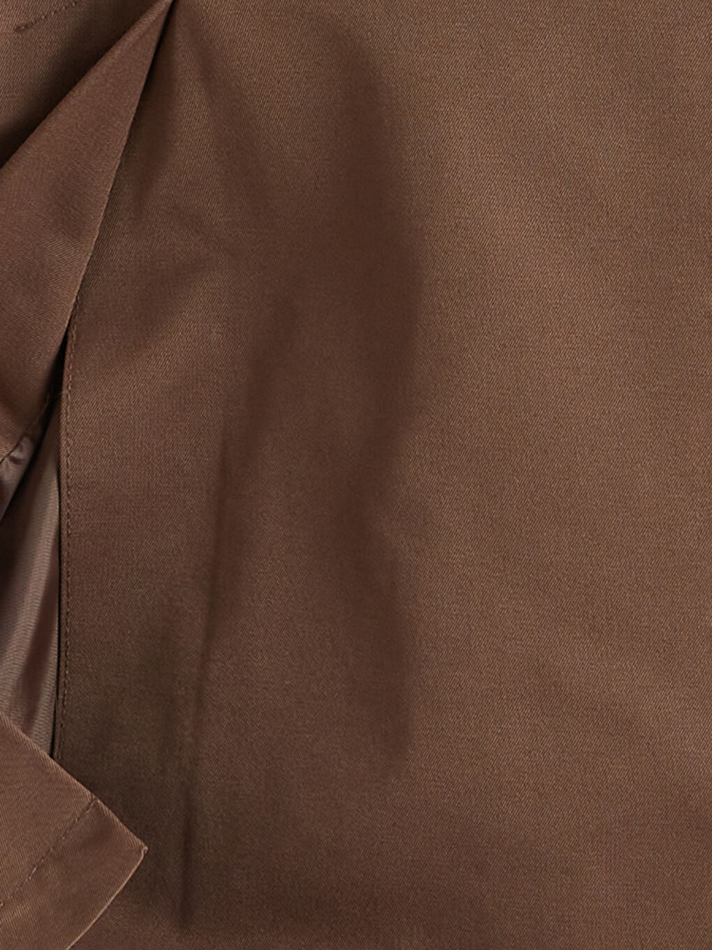 Bej Standart Kalıp Gömlek Yaka Erkek Trençkot-8