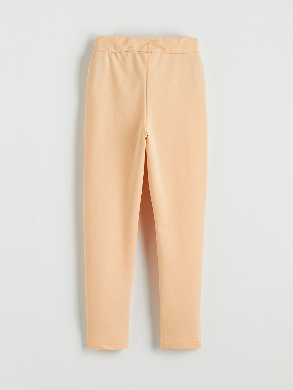 Bej Beli Lastikli Kız Çocuk Eşofman Altı-1