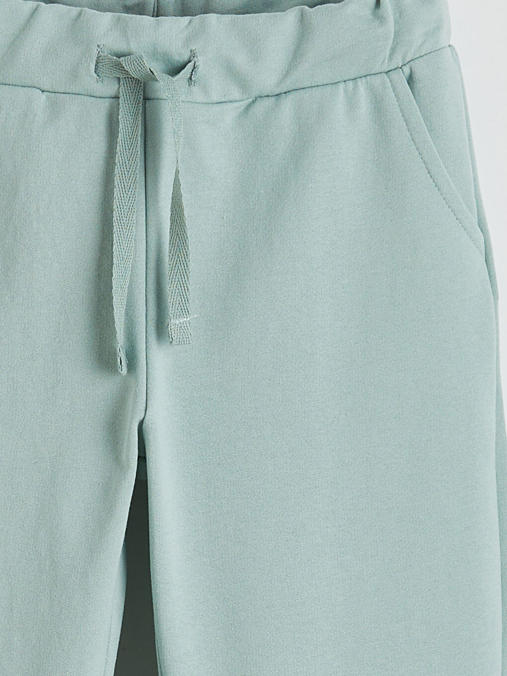 Yeşil Beli Lastikli Kız Çocuk Eşofman Altı-2