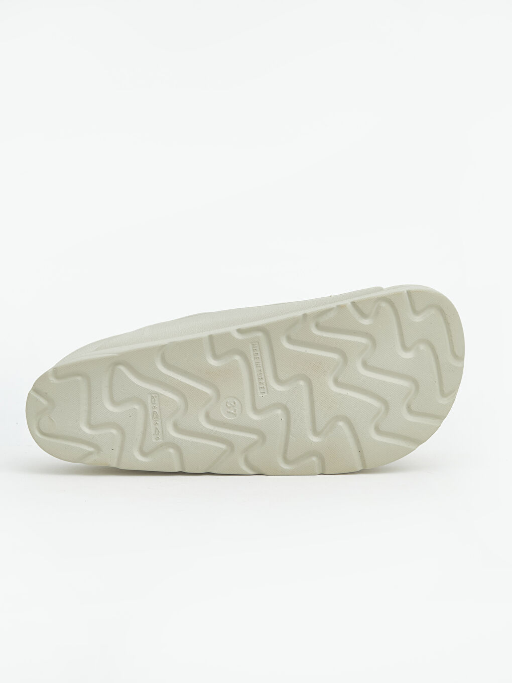 Bej Çift Bantlı Kadın Terlik-3