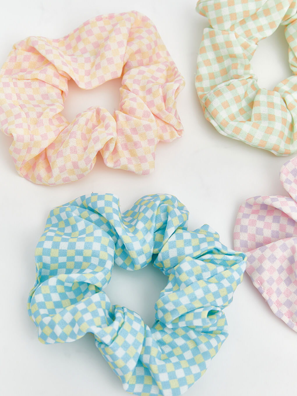 Patterned Women's Hair Tie Set of 4-1