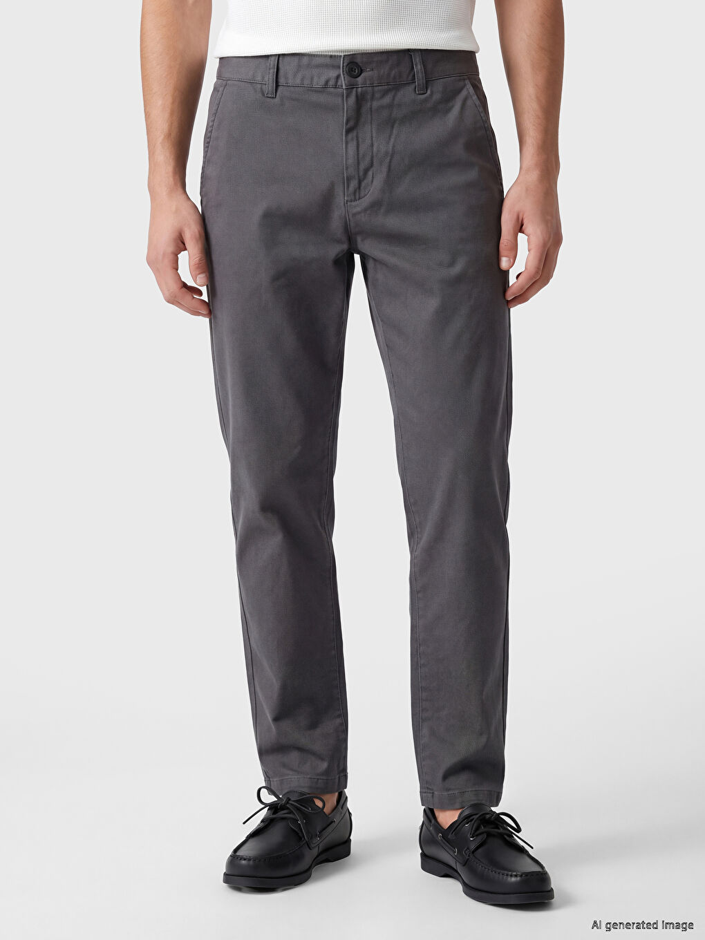 Pantaloni Bărbați Gabardină Croială Standard-1