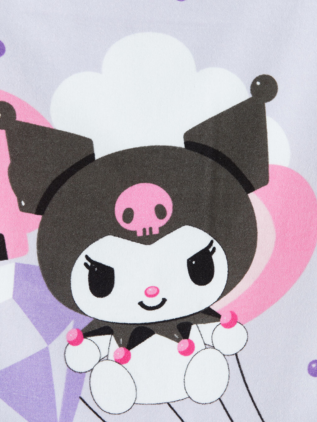 Lila Kuromi Kız Çocuk Plaj Havlusu-1