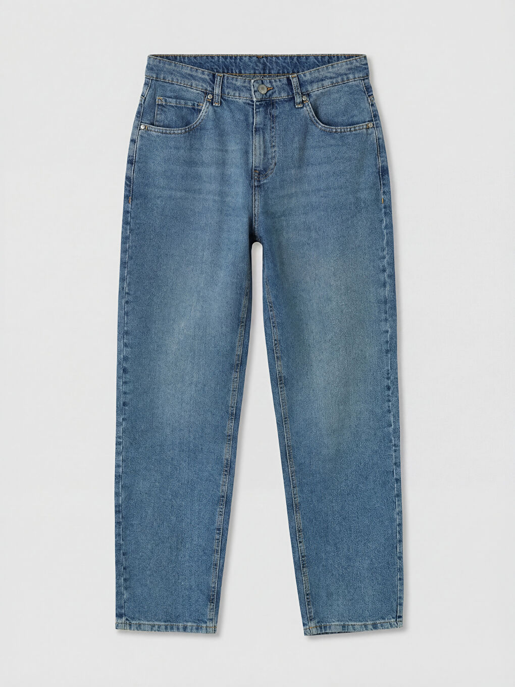 İndigo Baggy Fit Erkek Jean Pantolon