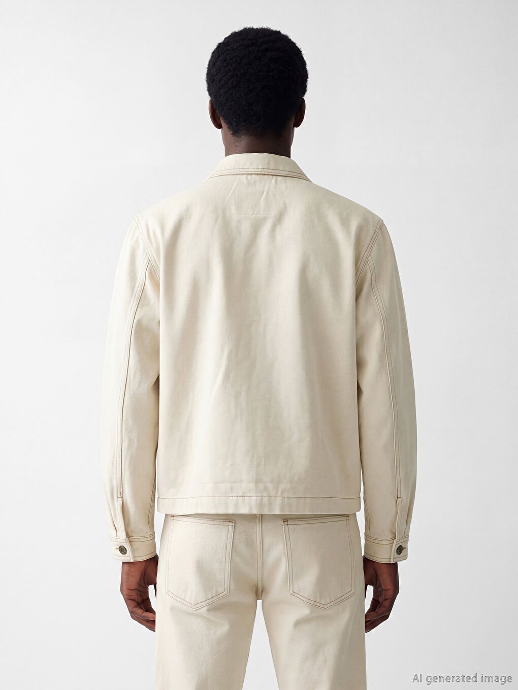 Loose Fit Men's Jean Jacket-3