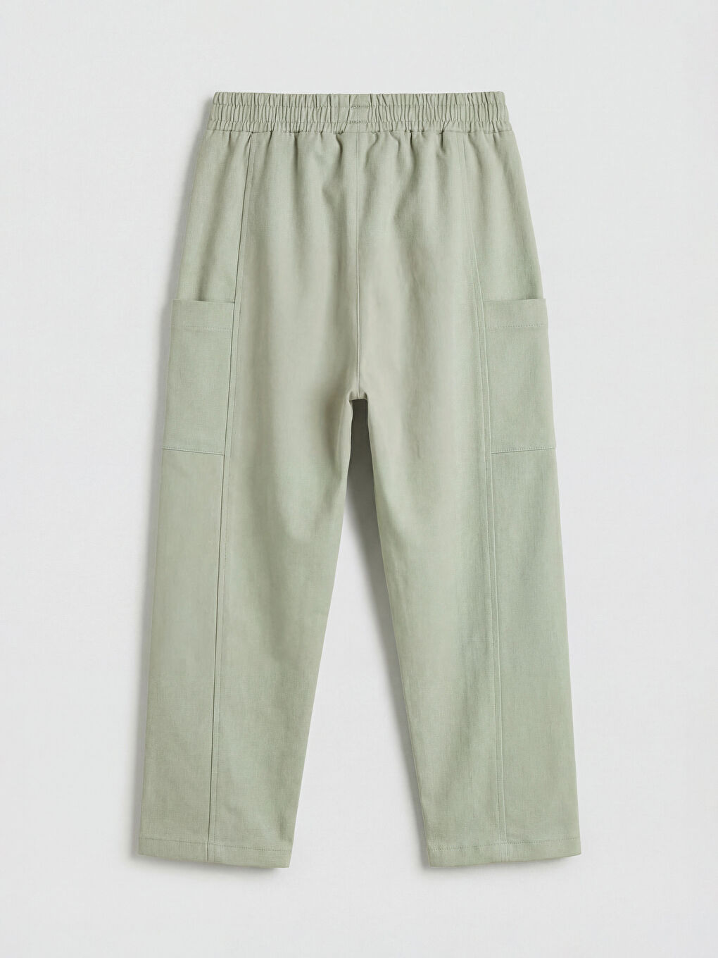 Yeşil Beli Lastikli Erkek Bebek Kargo Pantolon-1