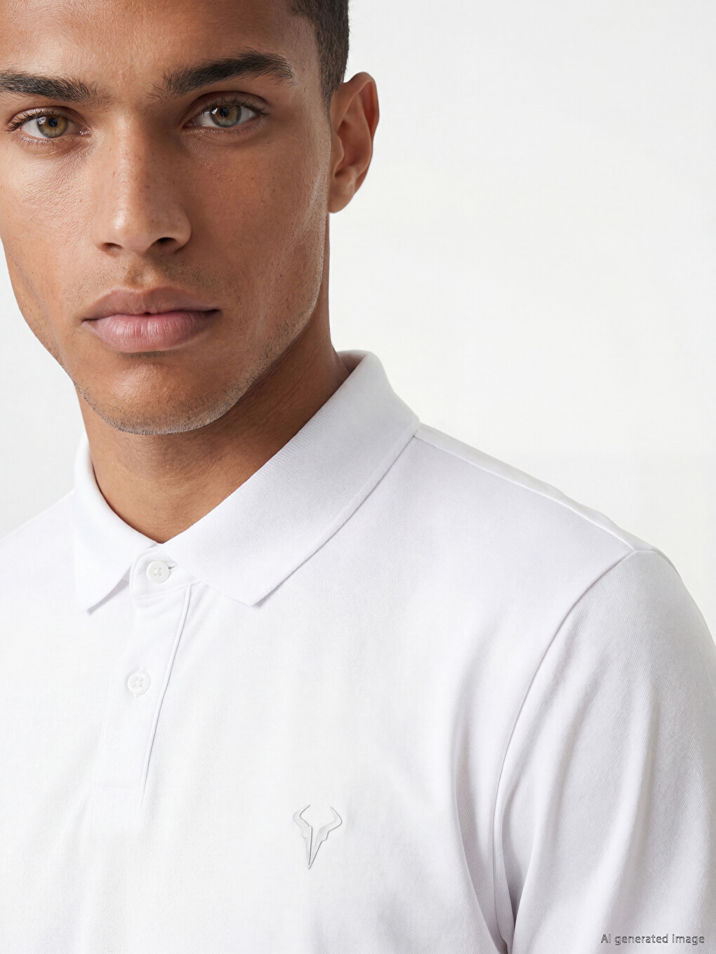 Man White Sports T-shirt-2