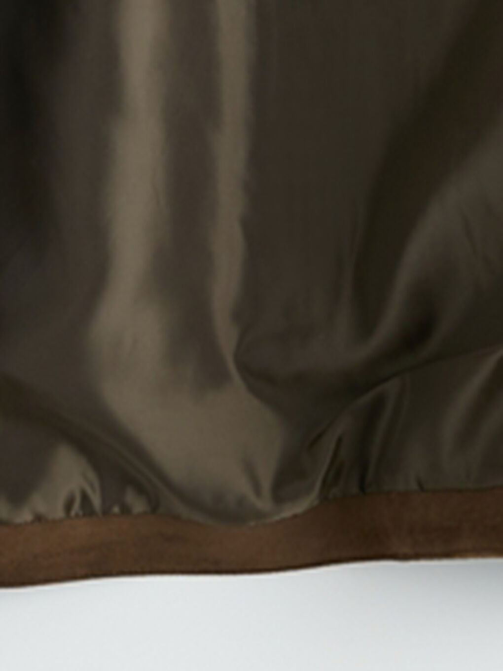 Haki Gömlek Yaka Kadın Süet Görünümlü Ceket-5