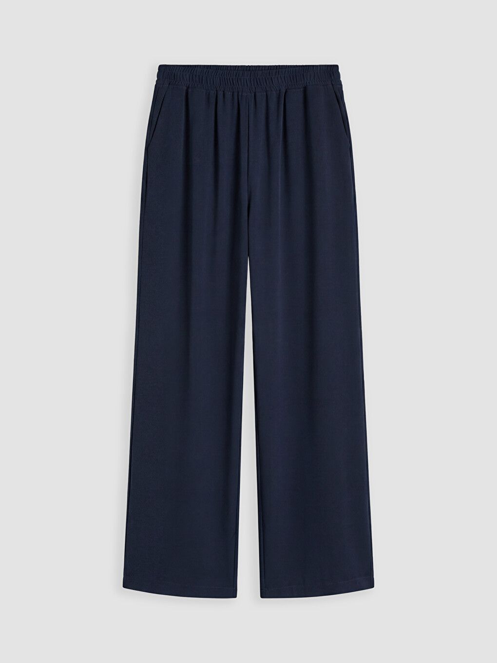 Elastic Waist Loose Fit Women's Trousers-4