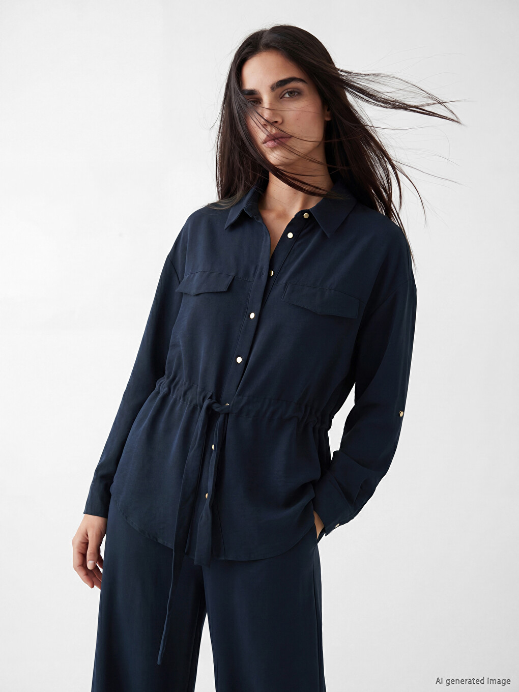 Tie Detail Women's Shirt