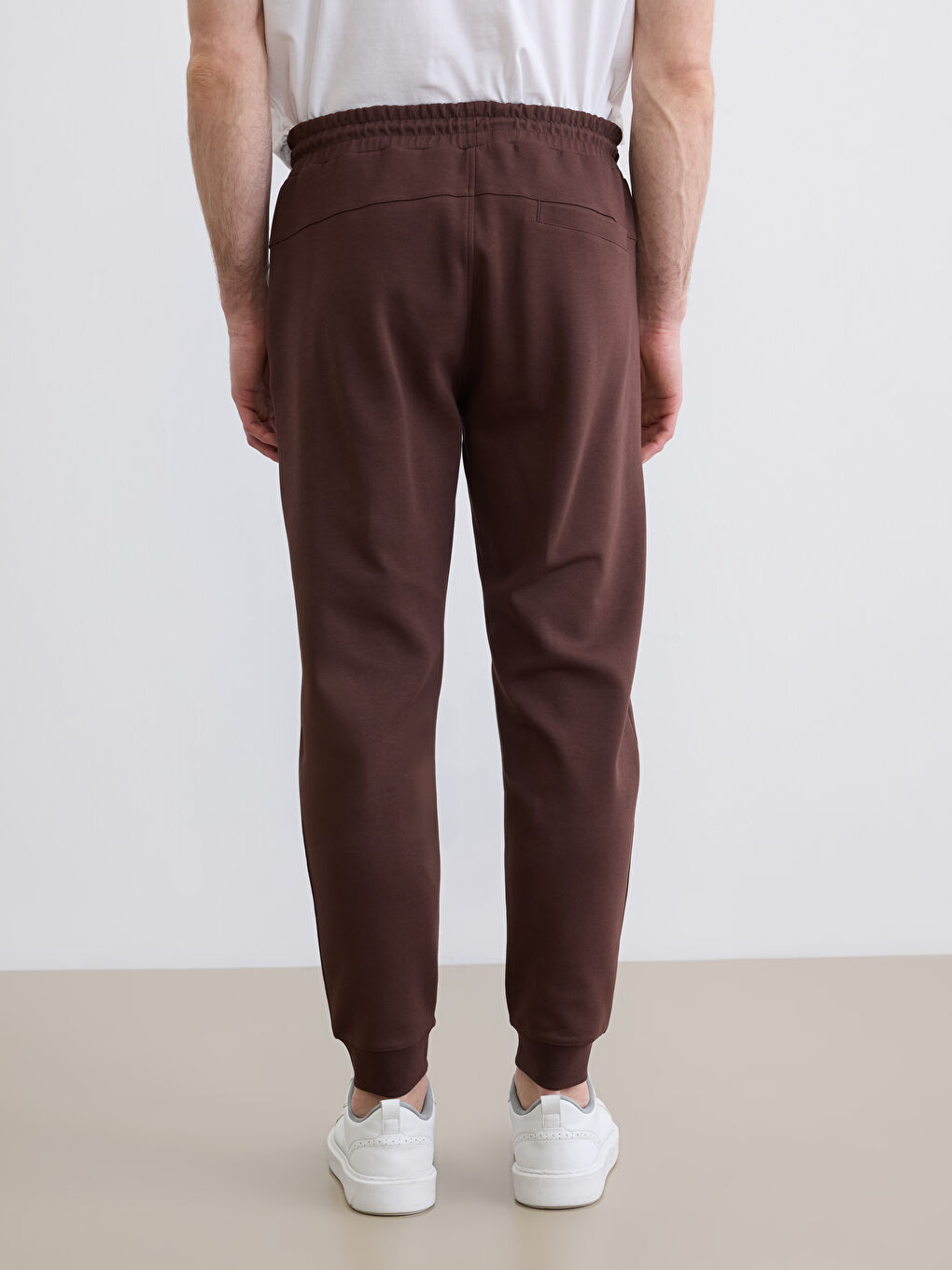 Kahverengi Standart Kalıp Erkek Jogger Eşofman Altı-3