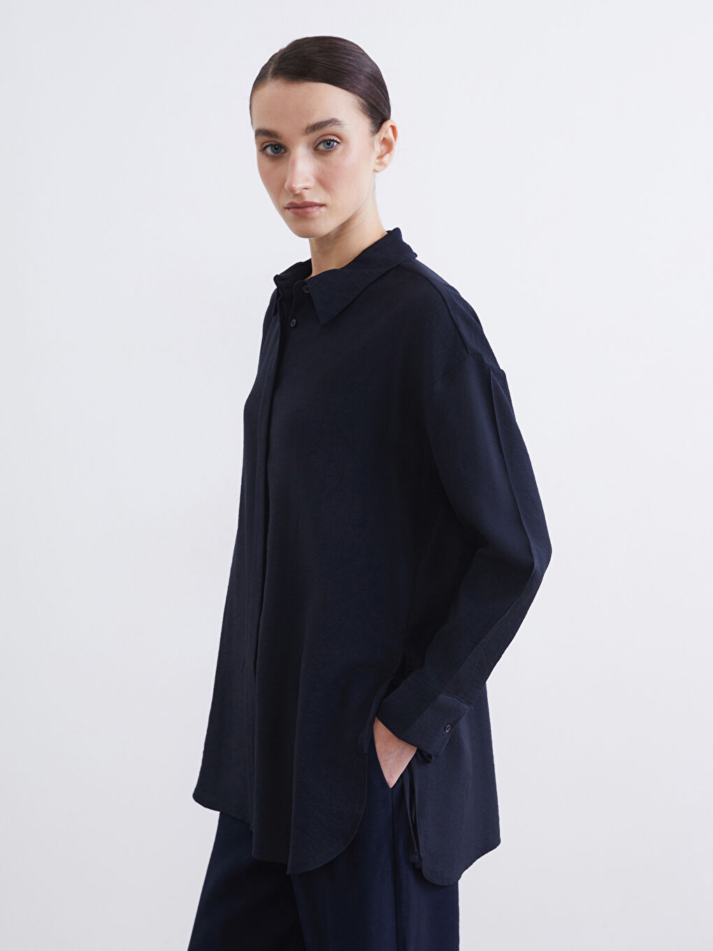 Armure Women's Tunic Shirt with Tie Detail