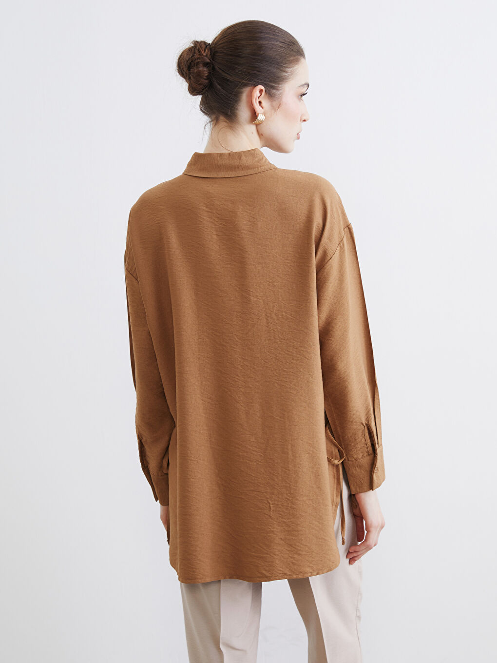 Woman BEIGE Shirt Tunic-3