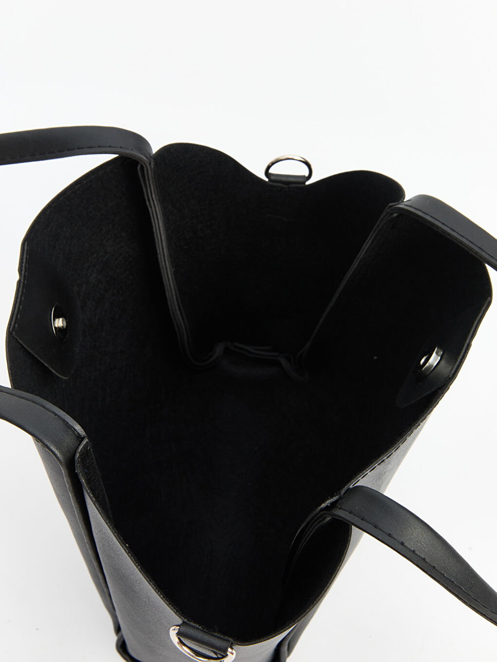 Siyah Çıkarılabilir Askılı Kadın Omuz Çantası-2