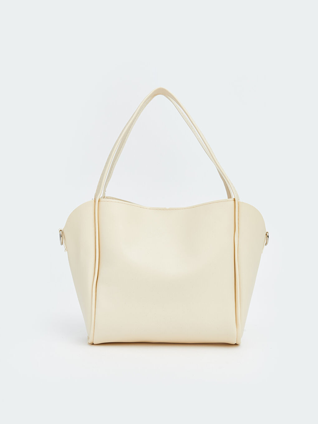 Ekru Çıkarılabilir Askılı Kadın Omuz Çantası