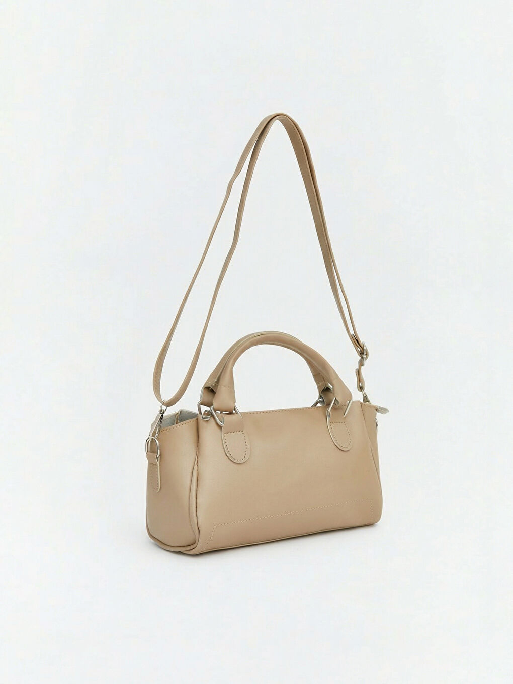 Kahverengi Deri Görünümlü Kadın Omuz Çantası-1