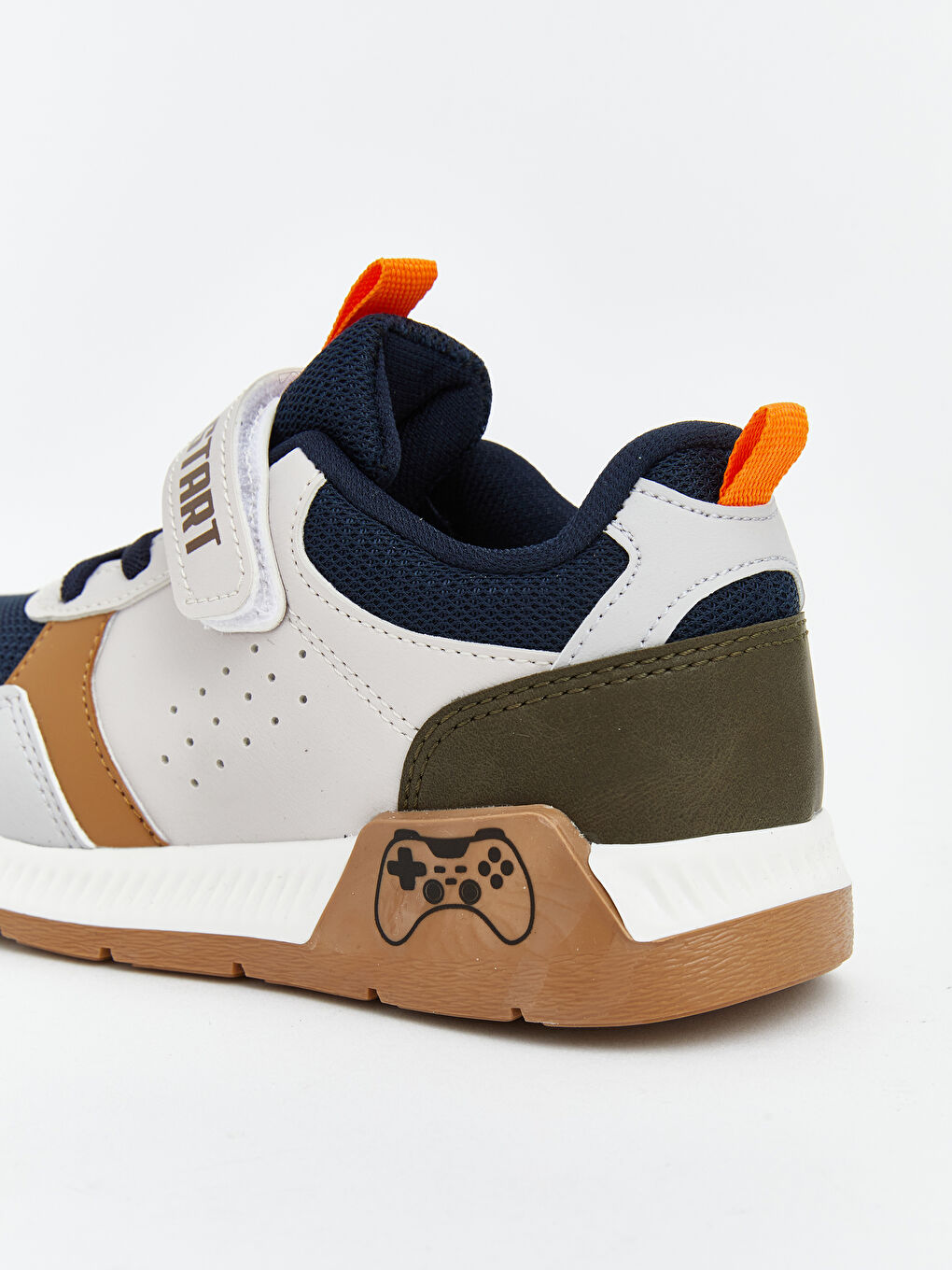 Bej Bağcık ve Cırt Cırtlı Erkek Bebek Spor Ayakkabı-4