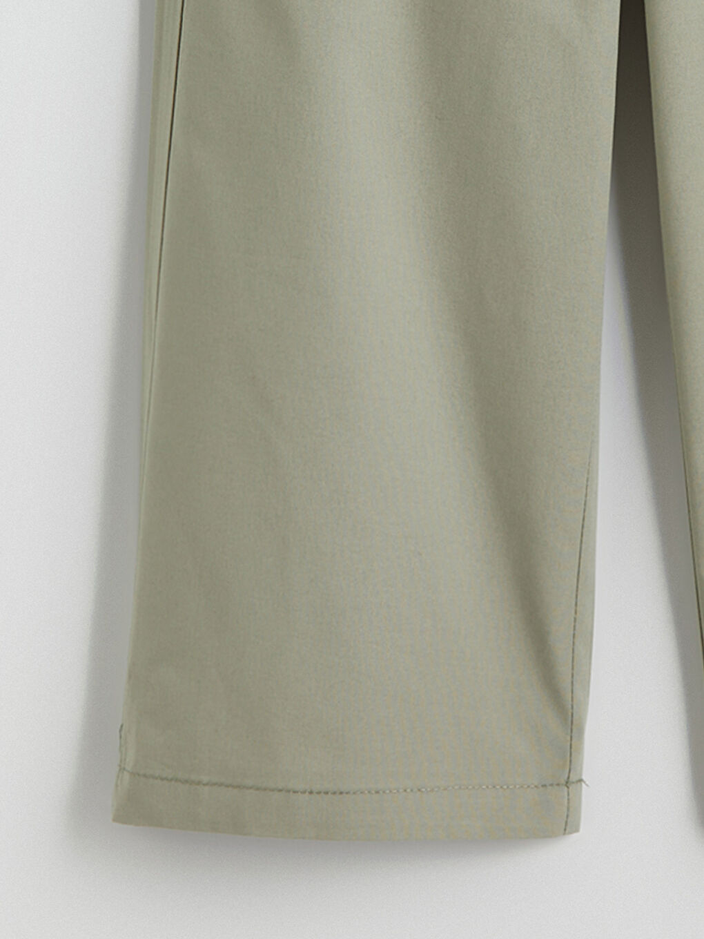 Yeşil Beli Lastikli Kız Çocuk Kargo Pantolon-1