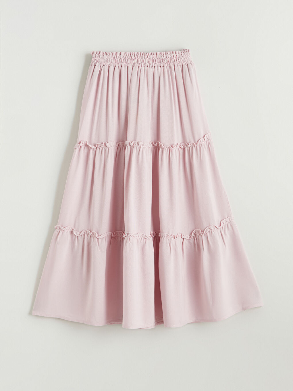 Lila Beli Lastikli Kız Çocuk Katkat Etek-2