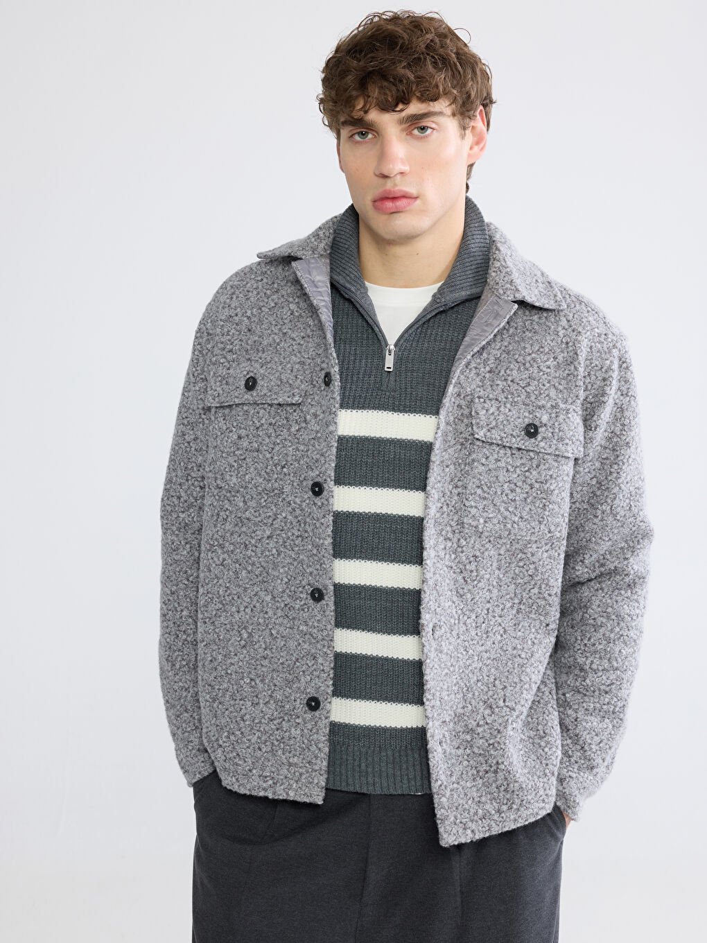 Casual Fit Men's Shirt Jacket