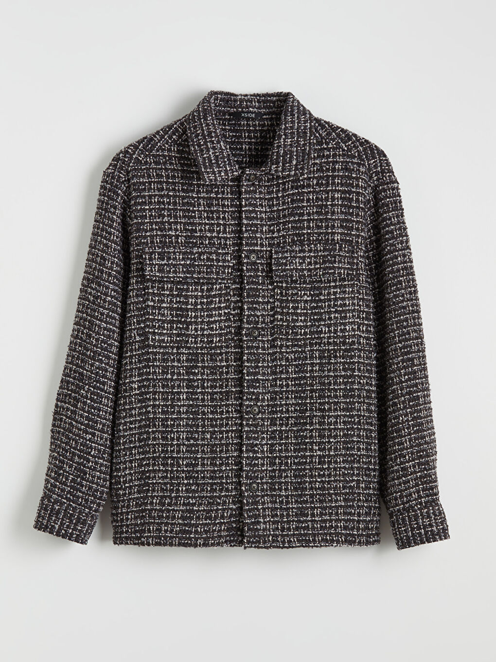 Kahverengi Rahat Kalıp Erkek Gömlek Ceket-4