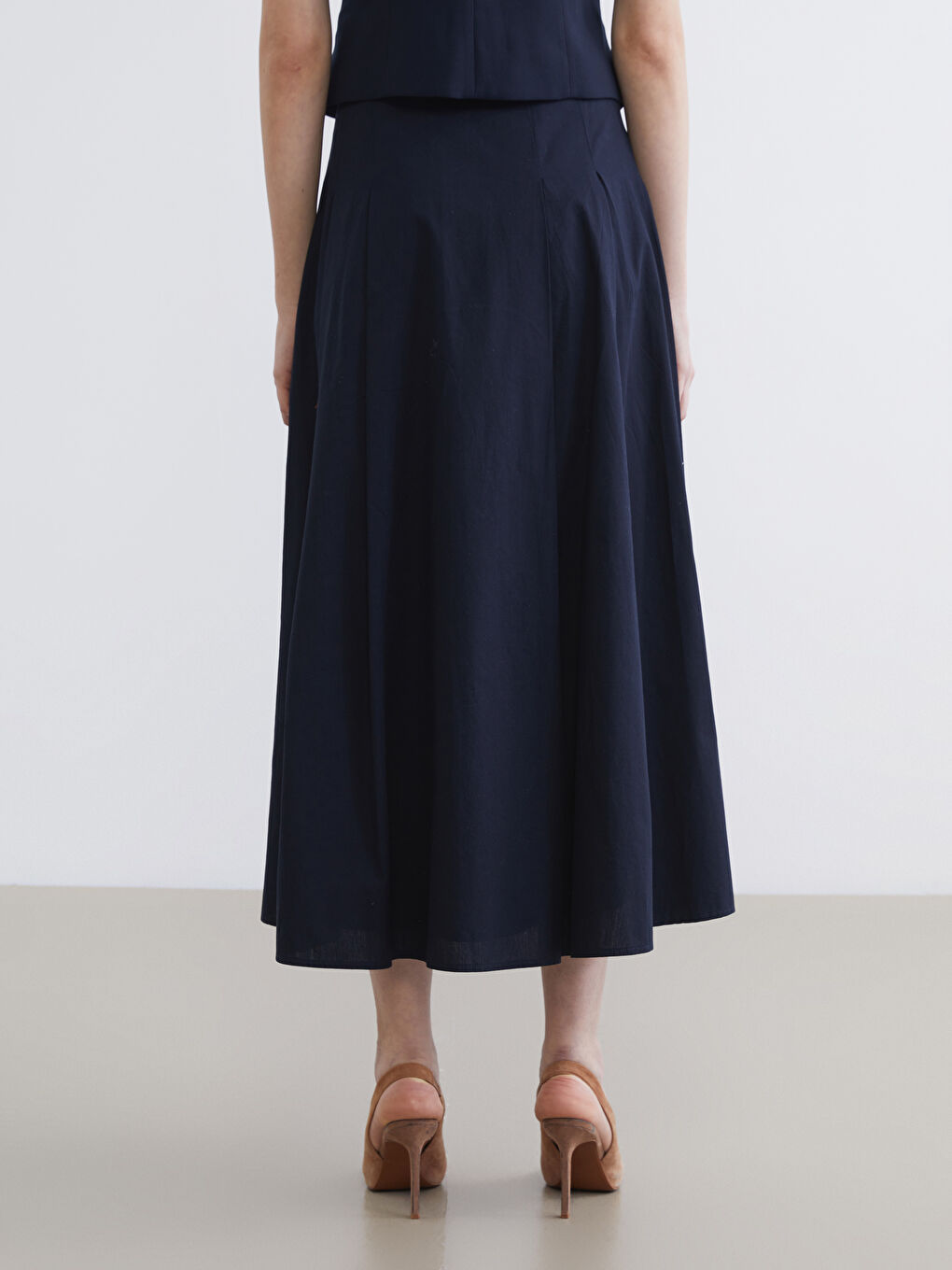 Жінка ТЕМНО-СИНІЙ Спідниця-3