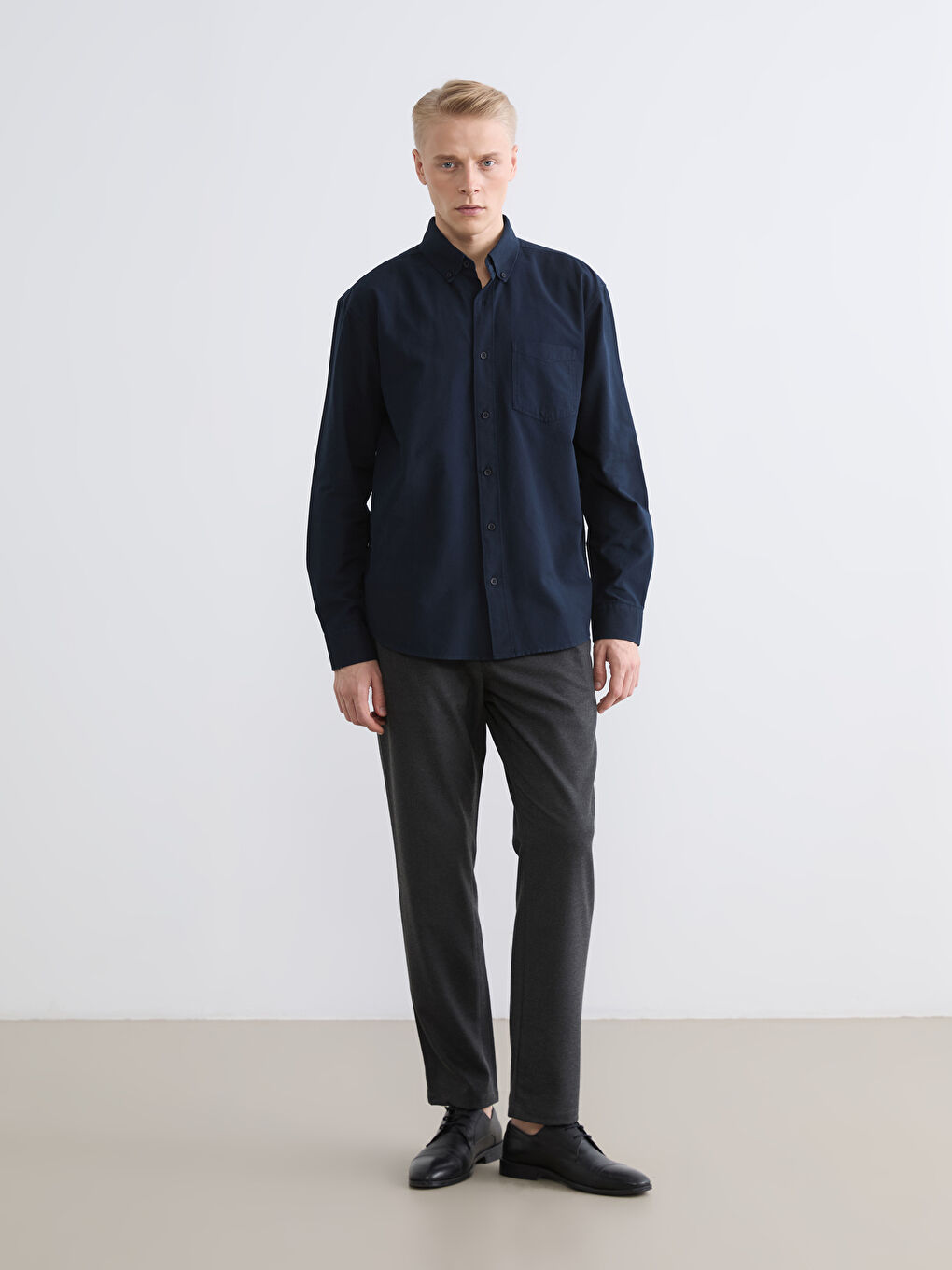 Standard Fit Men's Trousers-2