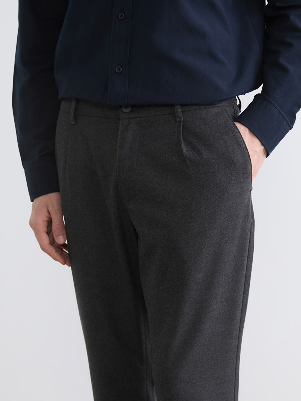 Standard Fit Men's Trousers-4