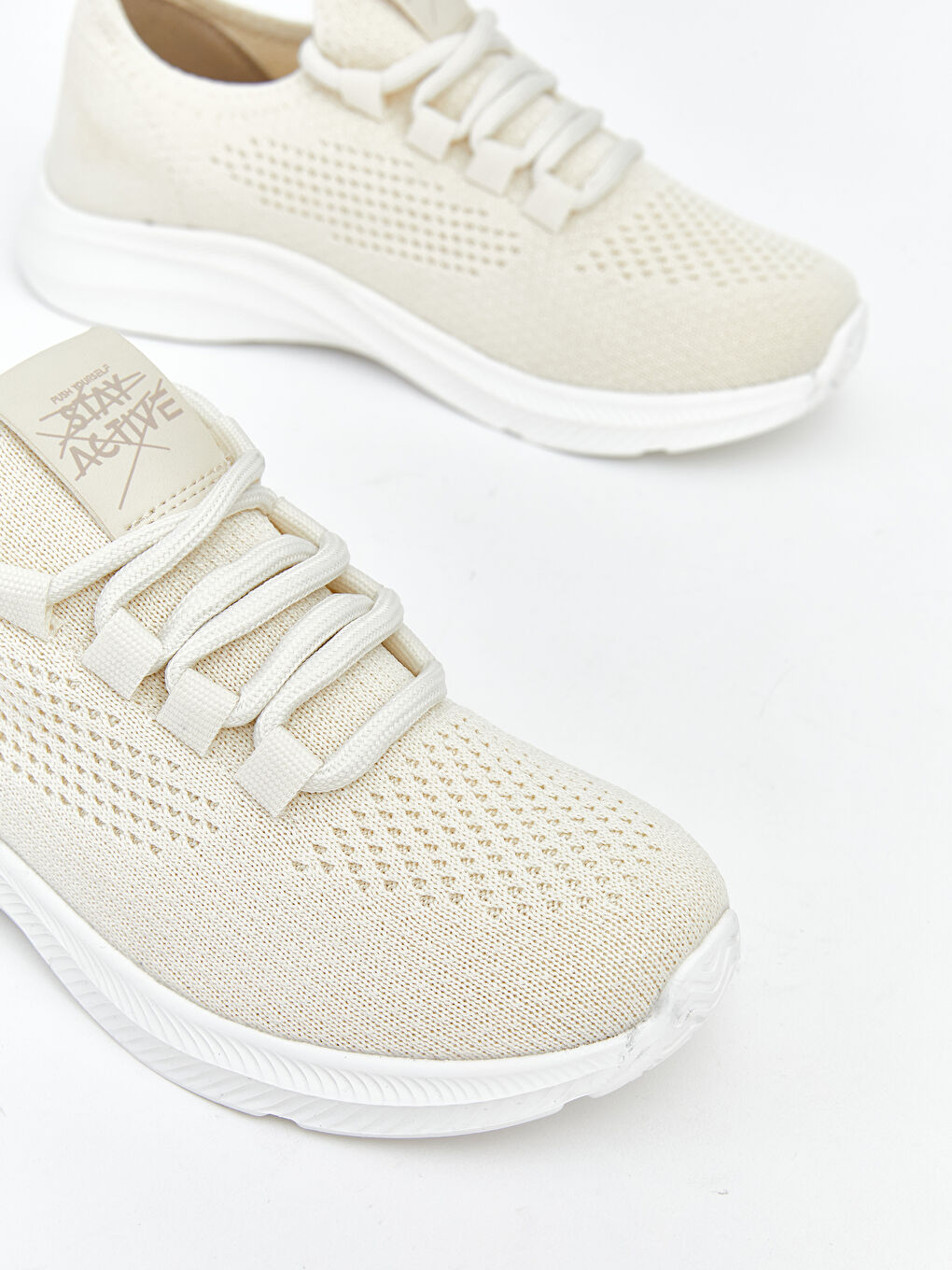 Bej File Detaylı Kız Çocuk Spor Ayakkabı-2