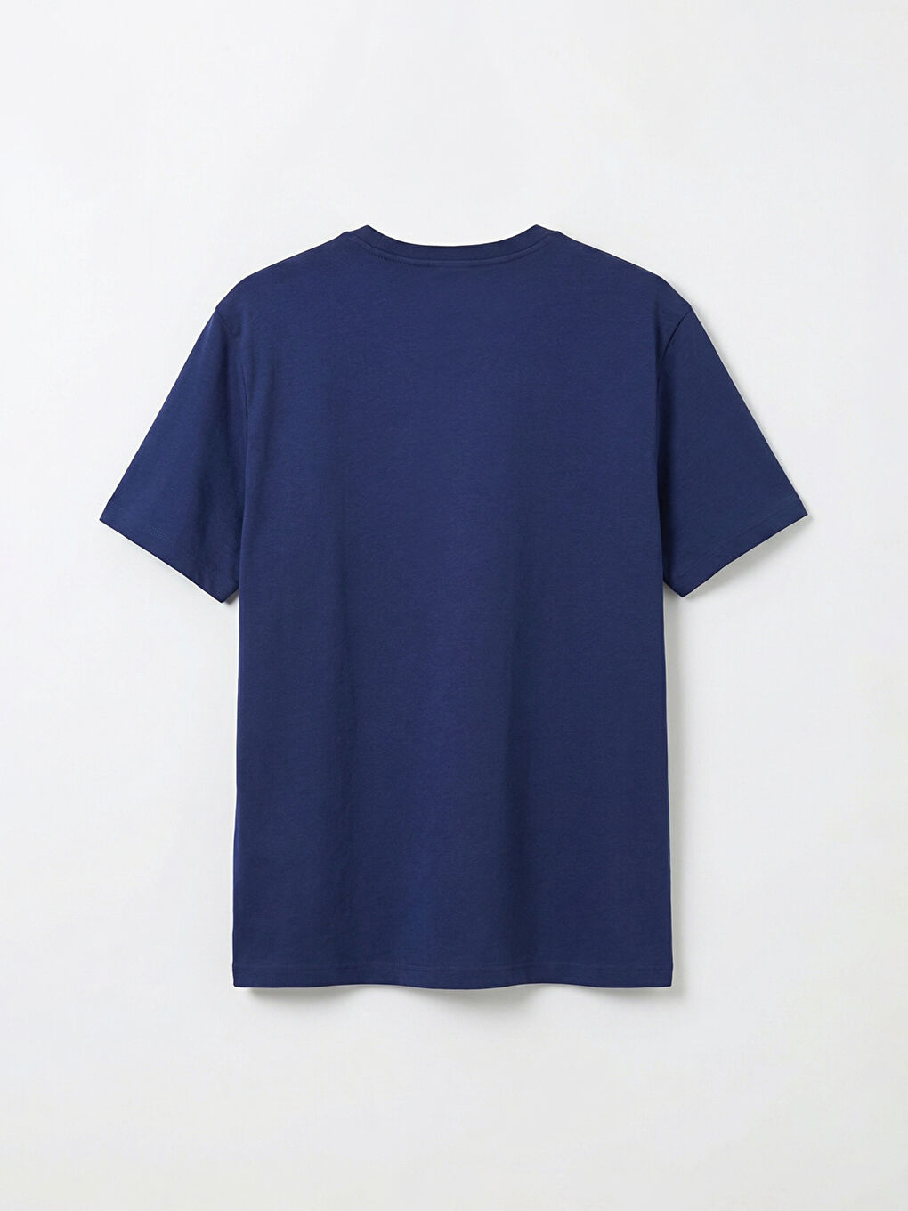 Lacivert DRY TOUCH Bisiklet Yaka Erkek Tişört-1