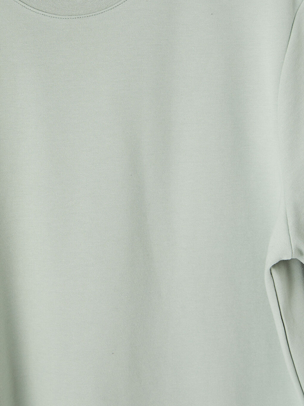 Yeşil Loose Fit Basic Dry Touch Tişört-2