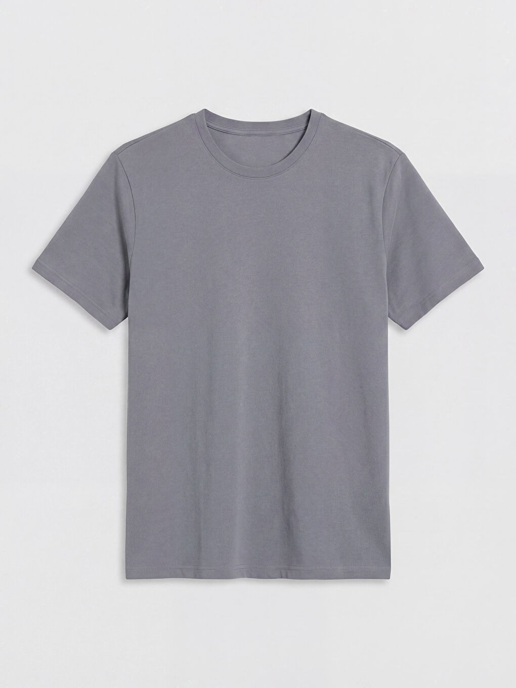 Gri Loose Fit Basic Dry Touch Tişört