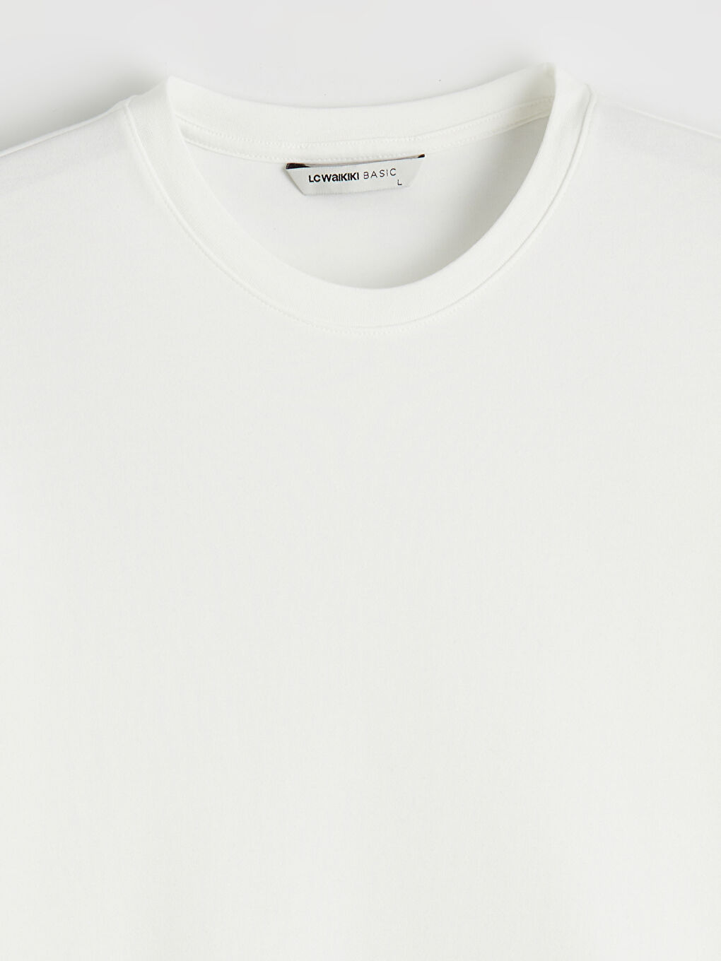 Ekru DRY TOUCH Bisiklet Yaka Erkek Tişört-1