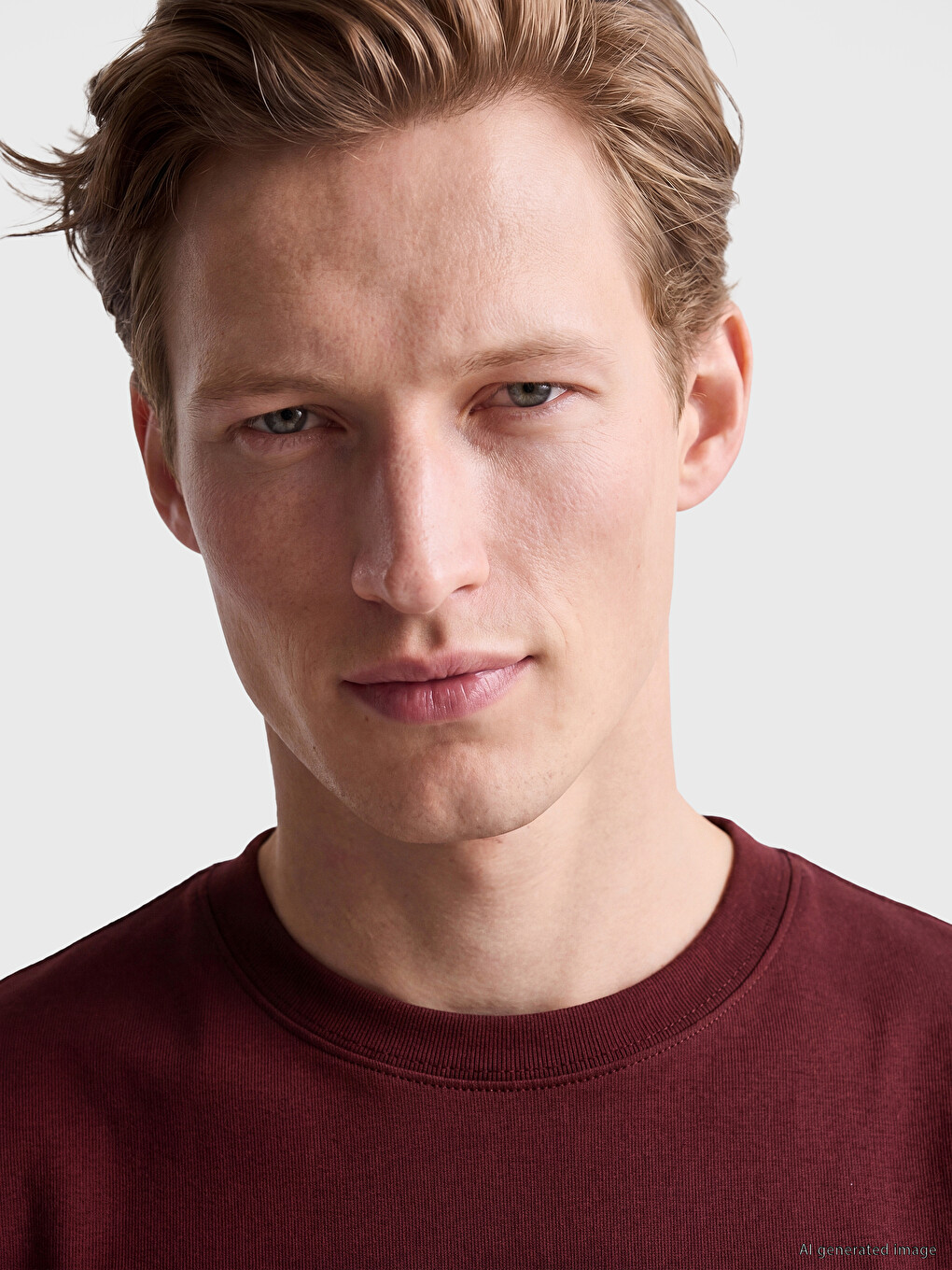 Bordo Loose Fit Basic Dry Touch Tişört