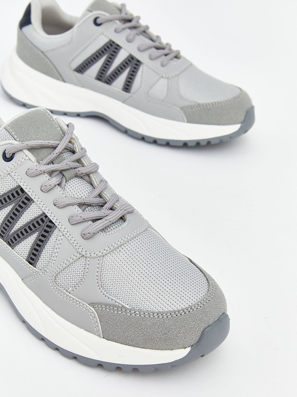 Gri Bağcıklı Erkek Spor Ayakkabı-2