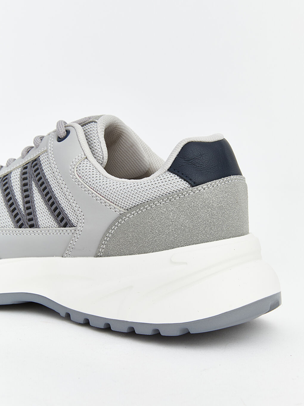 Gri Bağcıklı Erkek Spor Ayakkabı-4